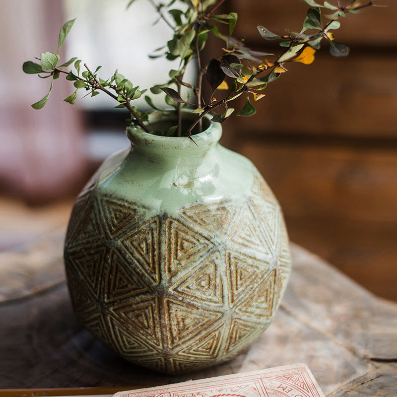 Multi-Grain Porcelain Vase