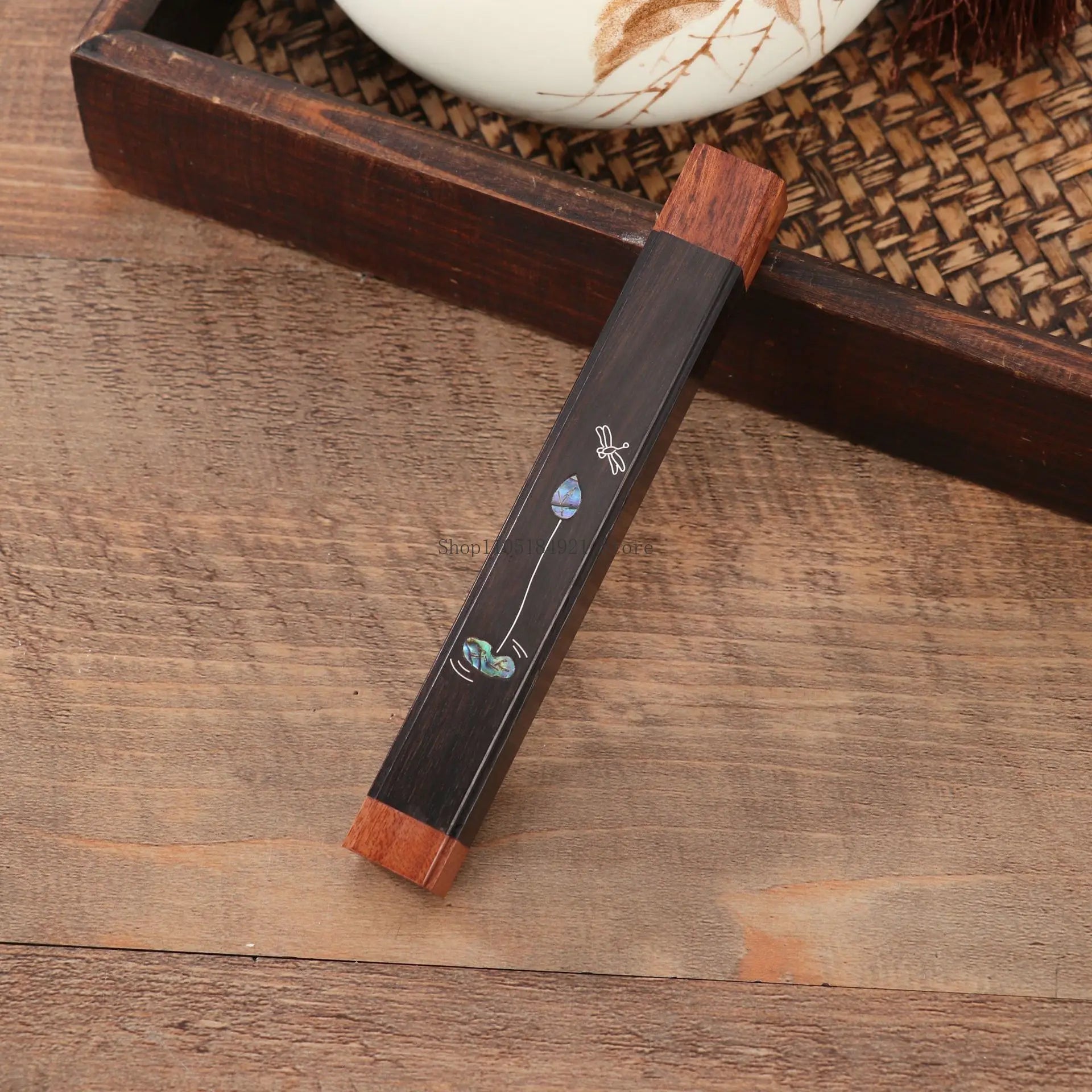 Creative Wooden Square Incense Box with Incense Plug Aromatherapy Tools