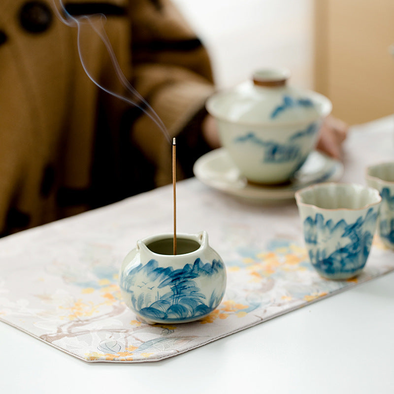 Chang Poju Ice Table Glazed Small Ceramic Incense Burner