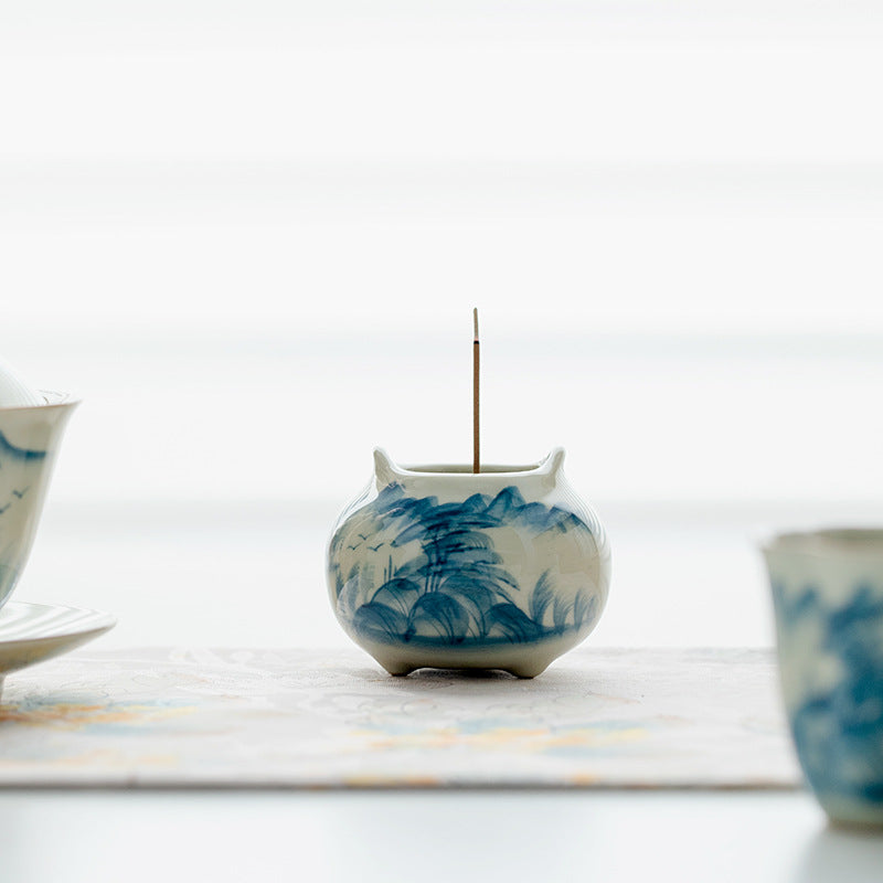 Chang Poju Ice Table Glazed Small Ceramic Incense Burner