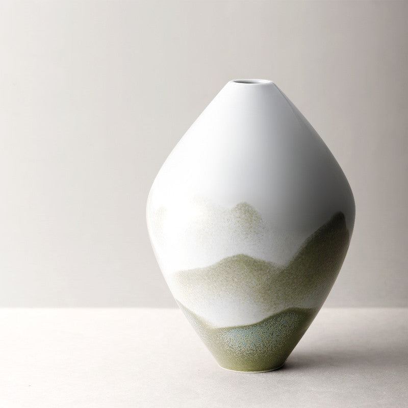 Japanese Style Handmade Ceramic Vase Stoneware