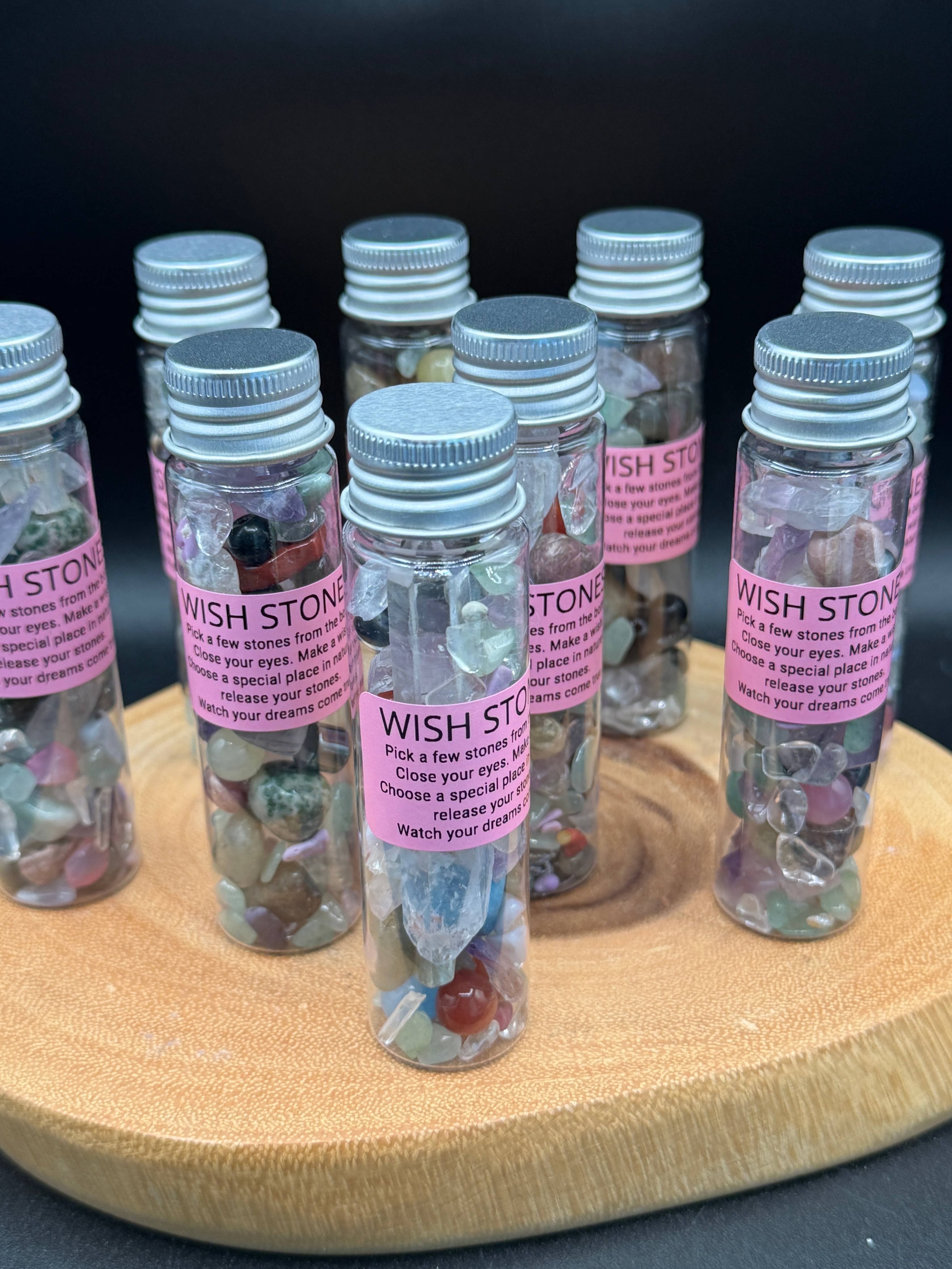 Wish Stone Bottle – Crystal Intention & Manifestation Gift