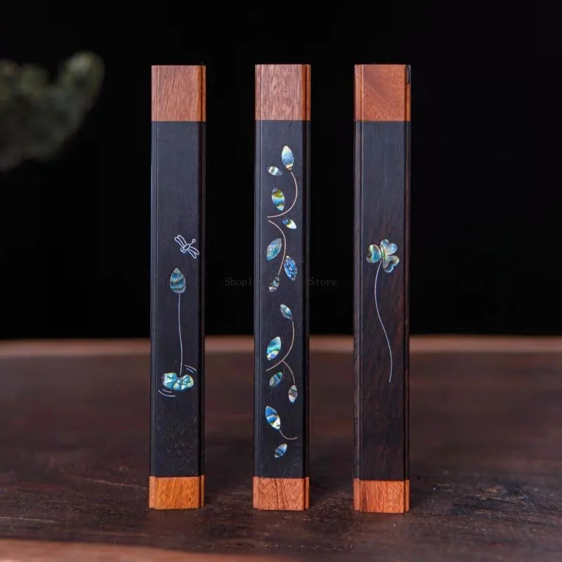 Creative Wooden Square Incense Box with Incense Plug Aromatherapy Tools