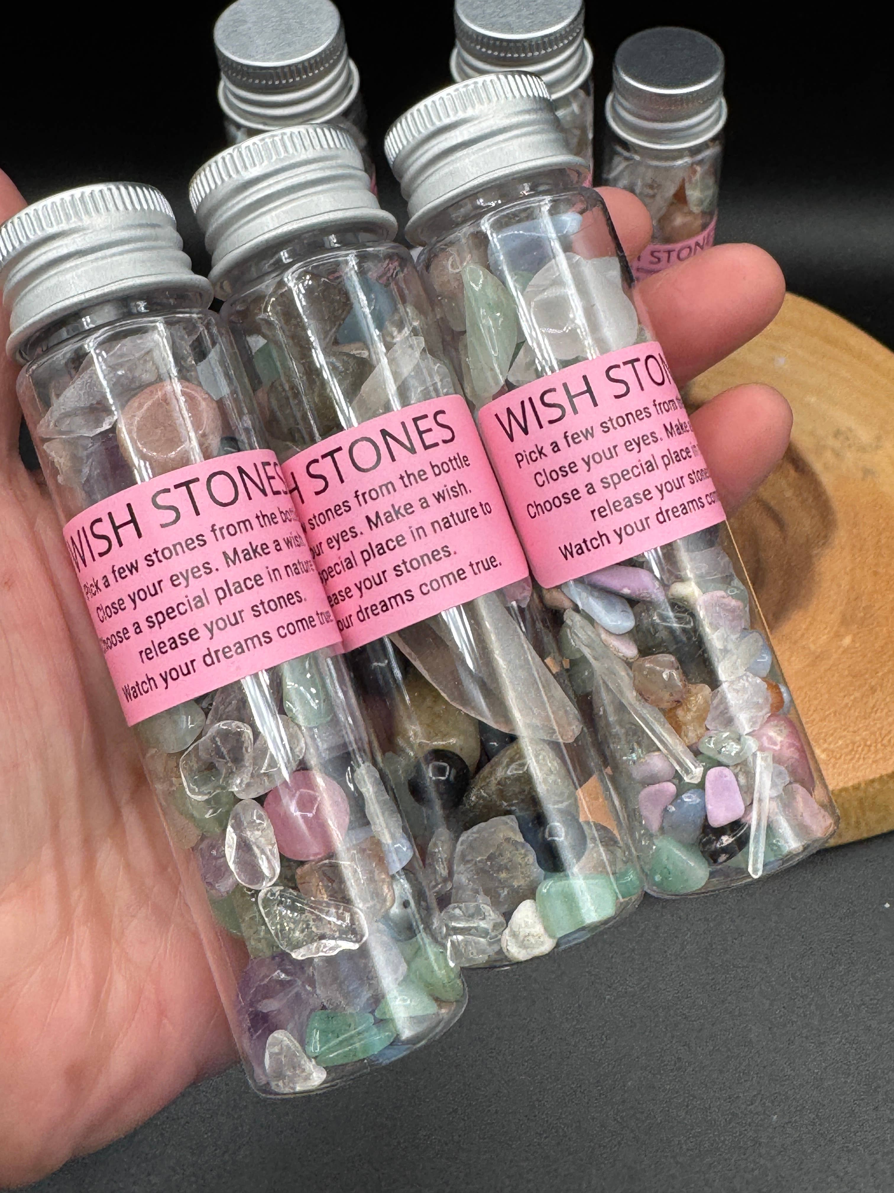 Wish Stone Bottle – Crystal Intention & Manifestation Gift