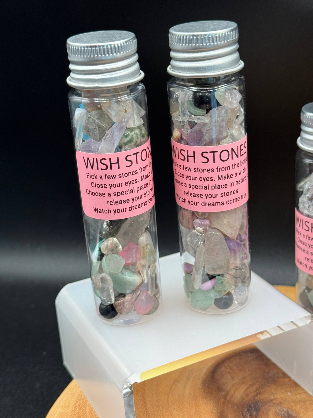 Wish Stone Bottle – Crystal Intention & Manifestation Gift