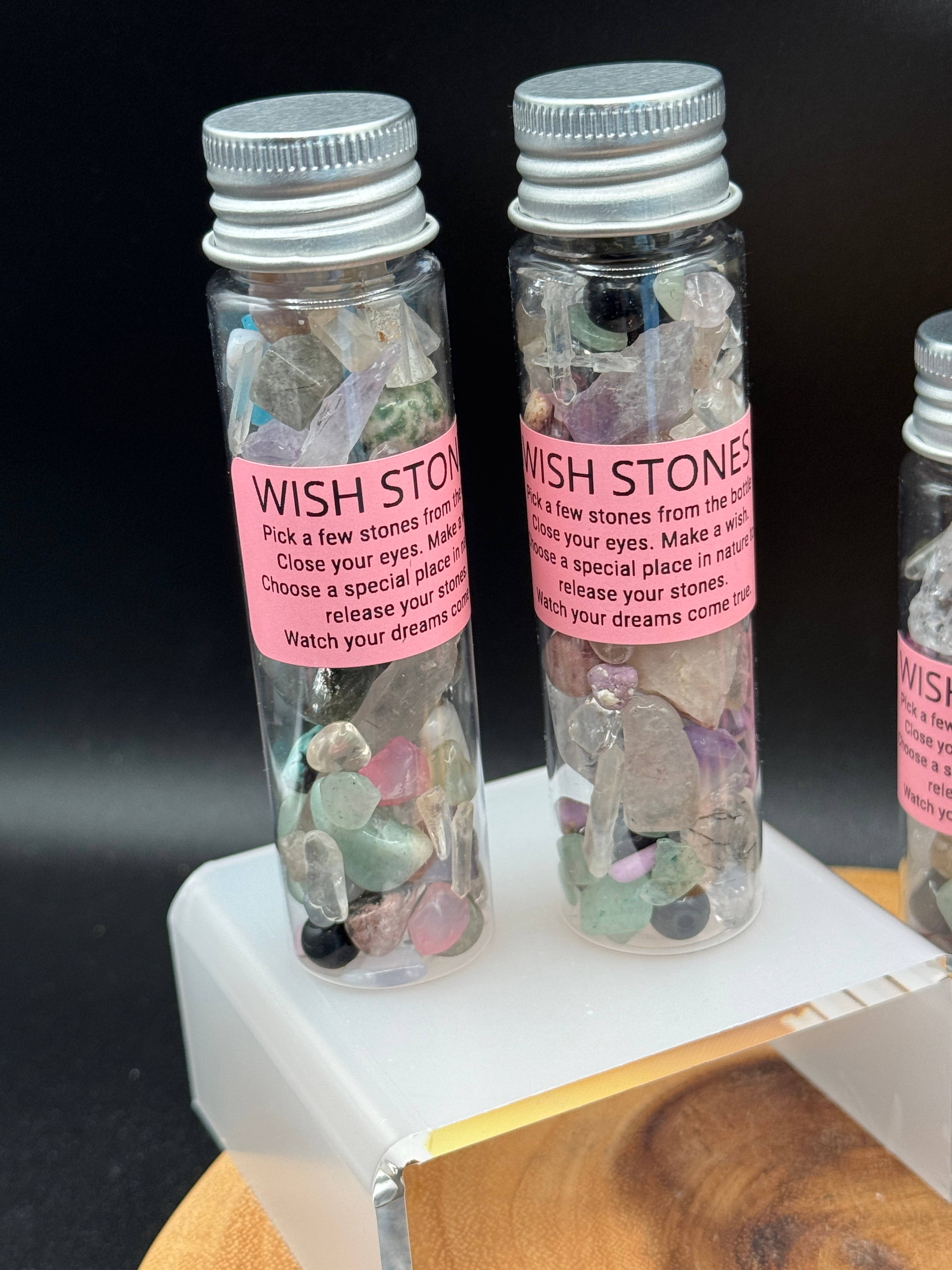 Wish Stone Bottle – Crystal Intention & Manifestation Gift