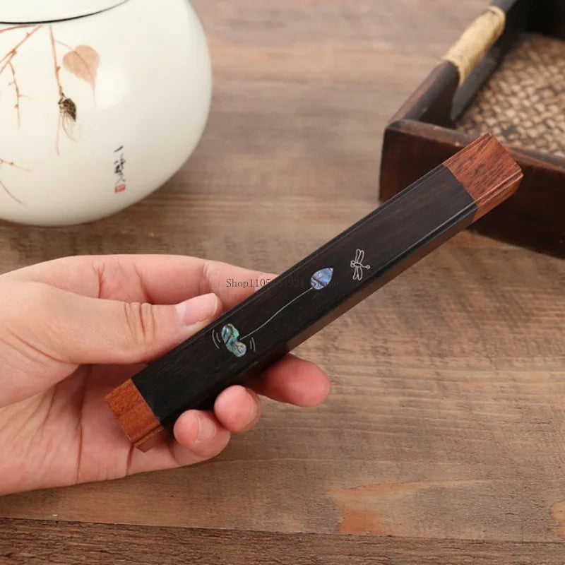 Creative Wooden Square Incense Box with Incense Plug Aromatherapy Tools