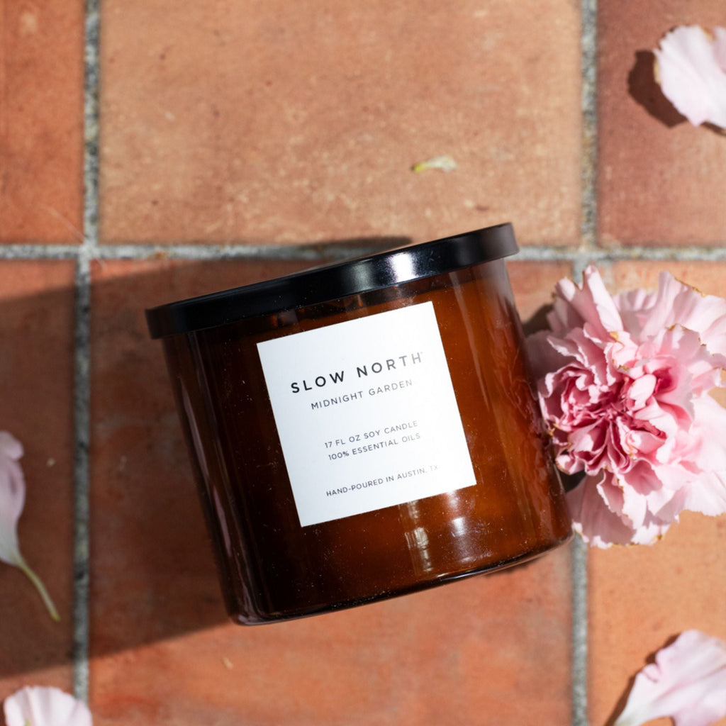 Midnight Garden (Lavender + Rosemary + Geranium) - Signature 3-Wick Candle