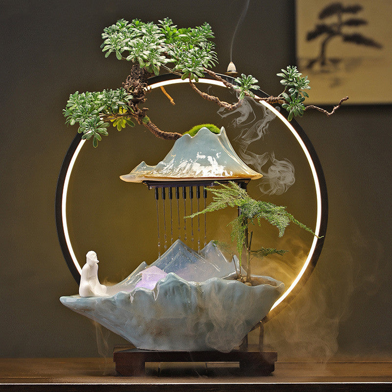 New Chinese Style Water Fountain and Altar with Incense Burner