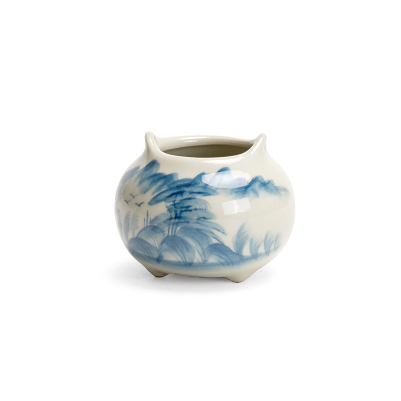 Chang Poju Ice Table Glazed Small Ceramic Incense Burner